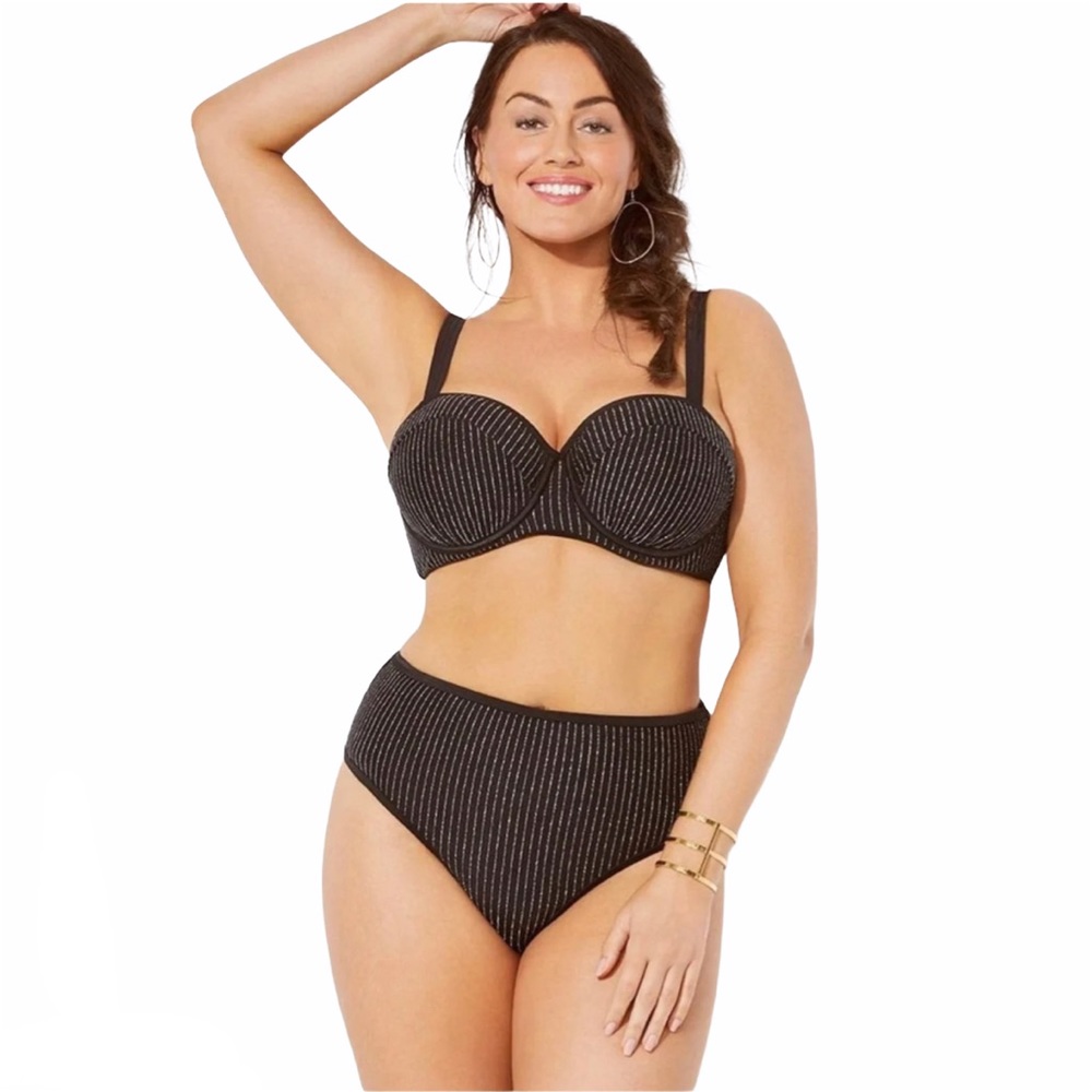 Gabi Fresh x Swimsuits for all Striped Bikini